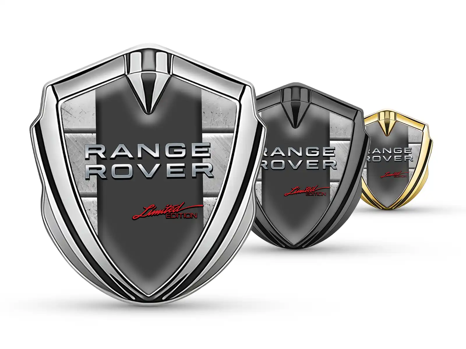 Land Rover Metallico Emblema Badge Durevole Tocco Premium